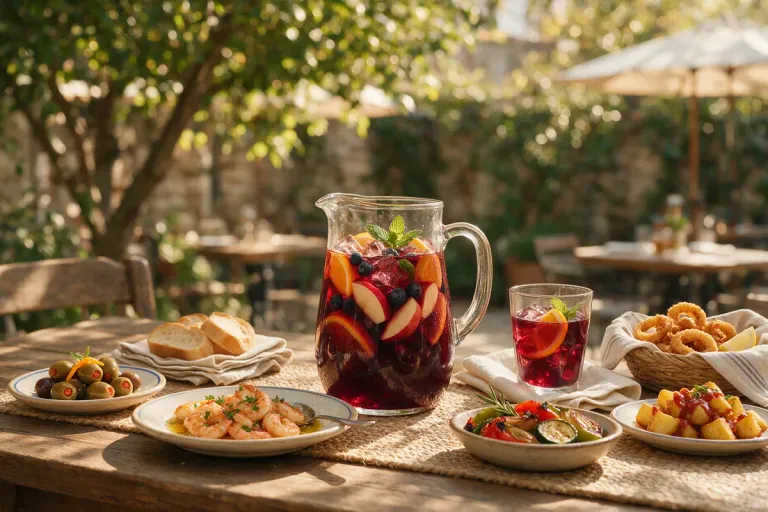 Sangría with tapas