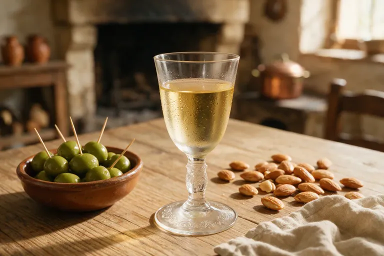 Manzanilla with olives and almonds