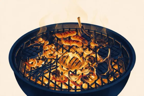 Spanish cuisine illustration