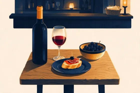 Spanish cuisine illustration