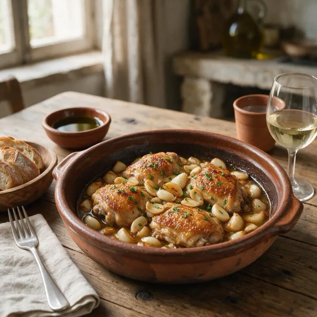 Pollo al Ajillo